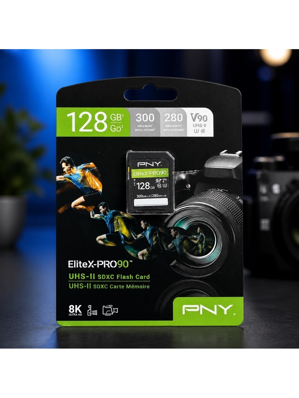 PNY EliteX-PRO90  UHS-Il SDXC Flash  UHS-II SDXC Carte Mémoire 8K ULTRA HD PNY.